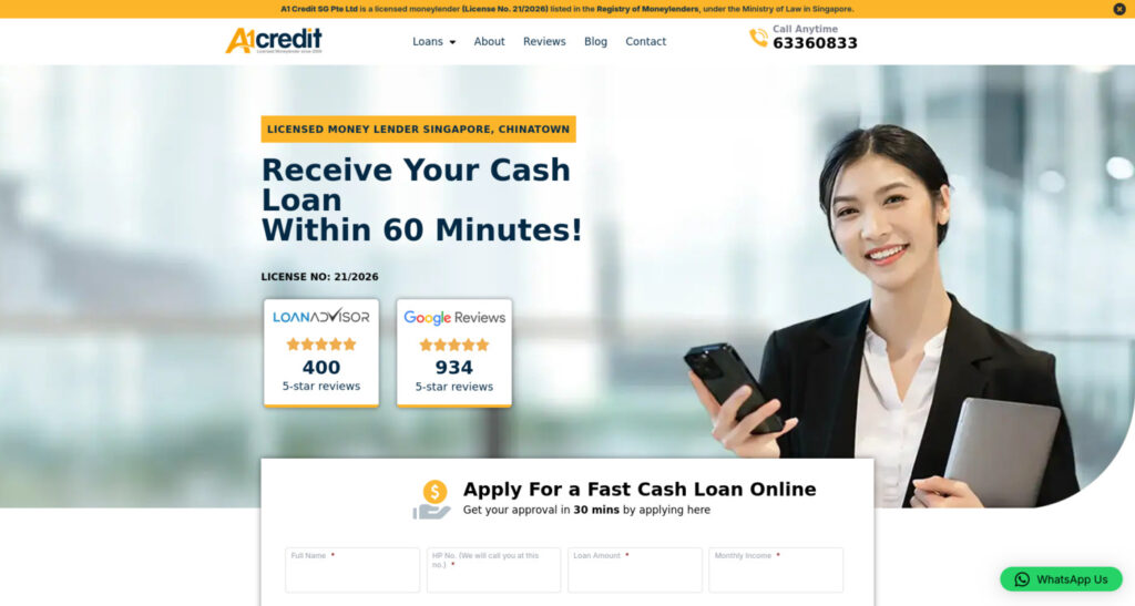 A1 Credit Corporate Loan Singapore