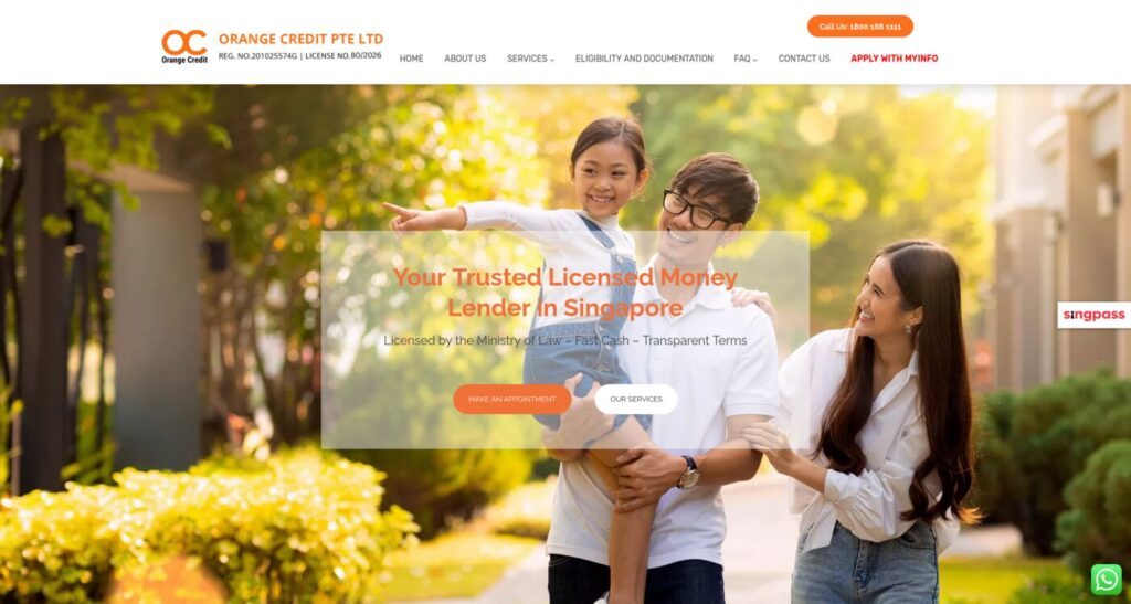 Orange Credit Corporate Business Loan Singapore