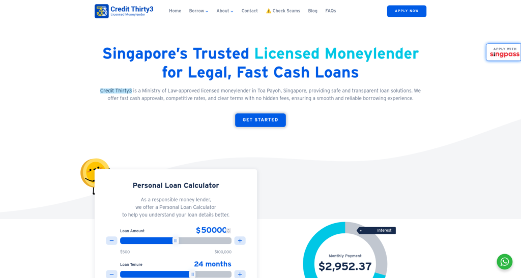 Credit Thirty3 Best Monthly Installment Loan Singapore