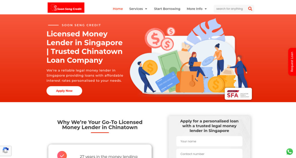 Soon Seng Credit Monthly Installment Loan SG