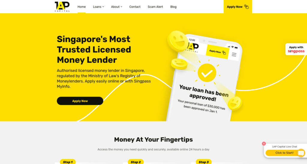 1AP Capital Best Personal Loan For Foreigners In Singapore