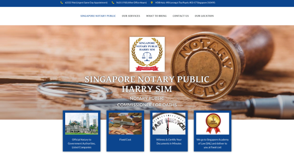 Harry Sim Public Notary Singapore