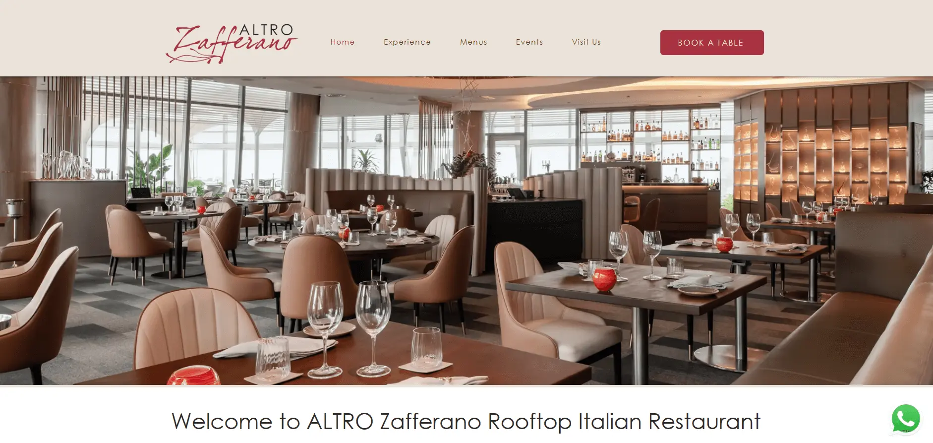ALTRO Zafferano Italian Restaurant In Singapore