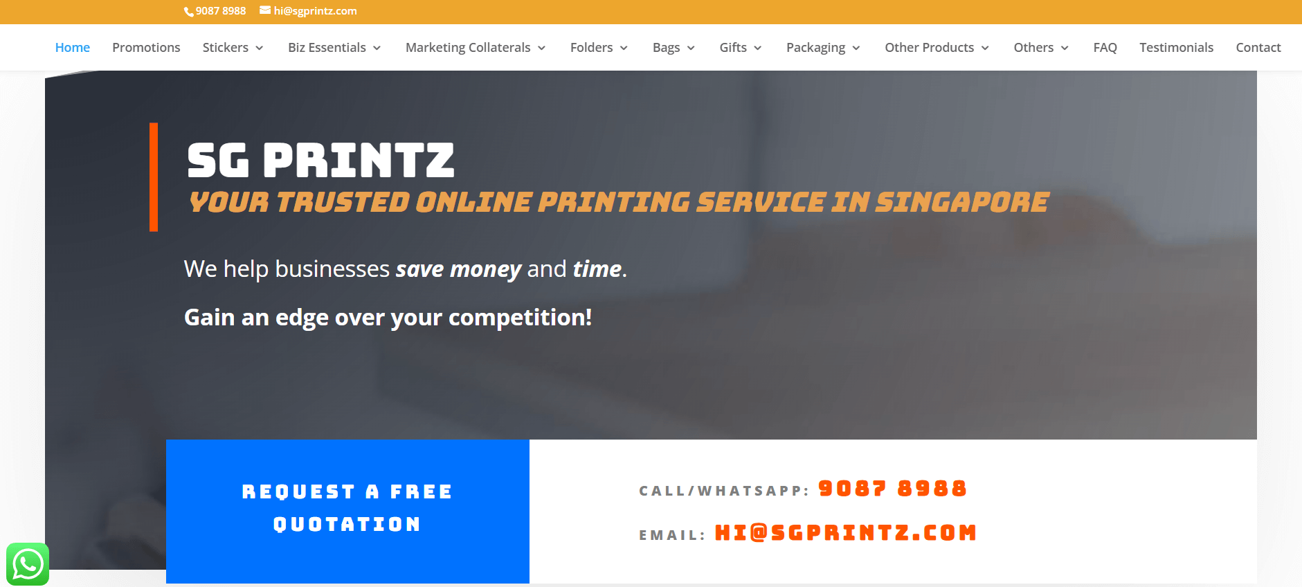 SG Printz Singapore Name Card Printing