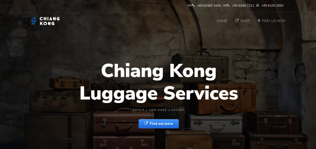 Chiang Kong Craftsman Luggage Repair Singapore