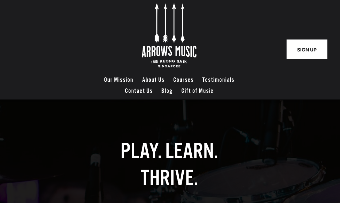 Arrows Music Drum Lesson Singapore
