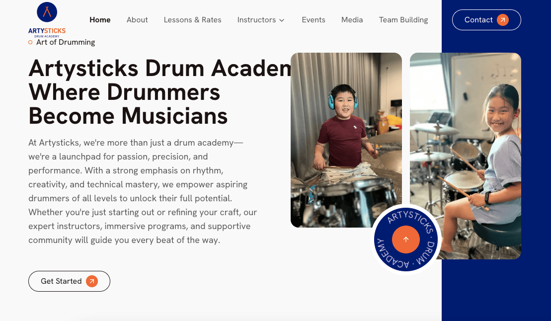 Artysticks Drum Academy Drum Class Singapore