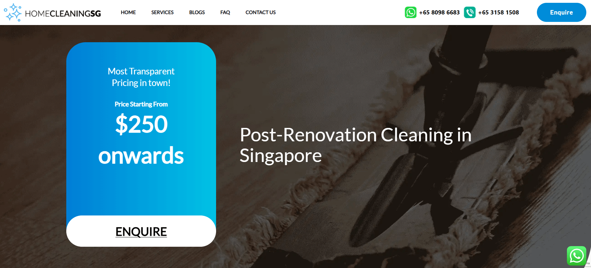 Home Cleaning SG Post Renovation Cleaning In Singapore