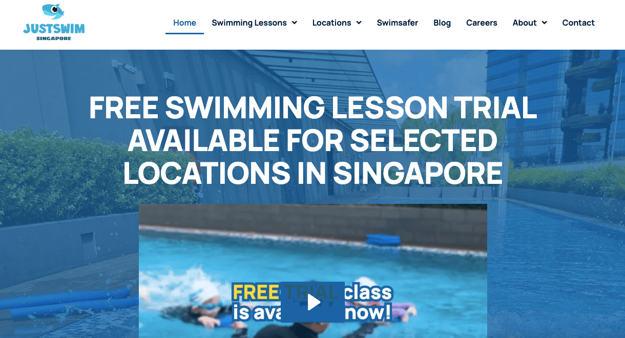 JustSwim Singapore Swimming Classes For Kids