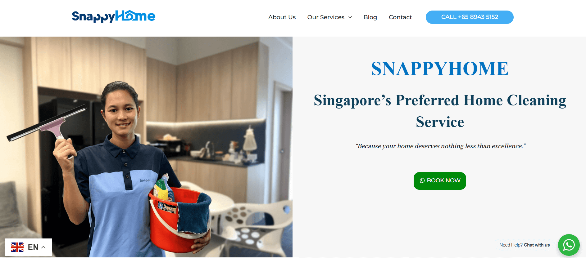 SnappyHome Full House Cleaning Service Singapore