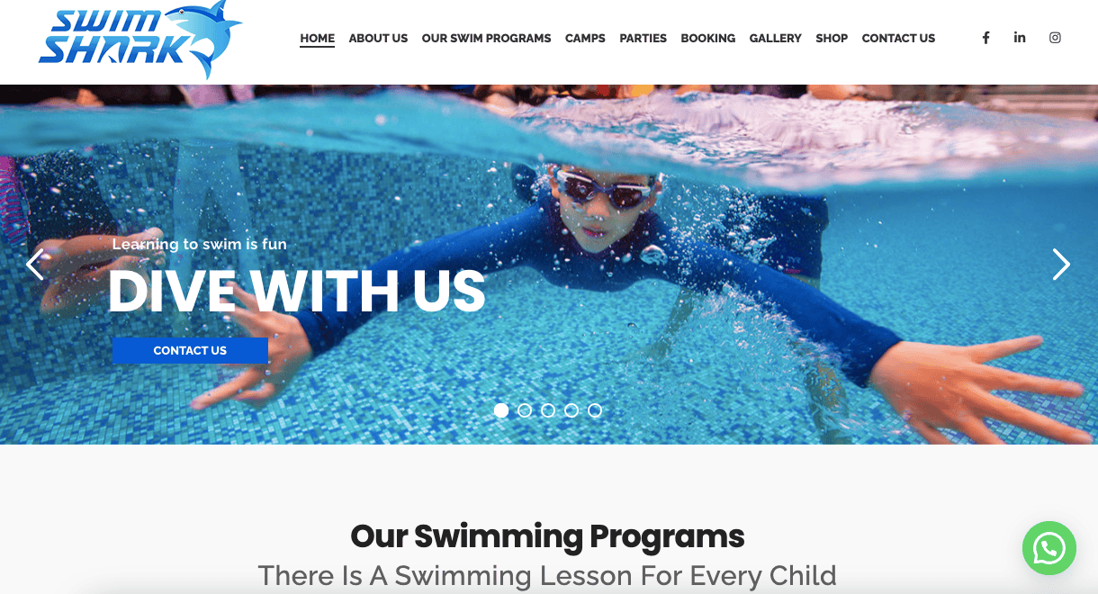 SwimShark Kid Swimming Lesson