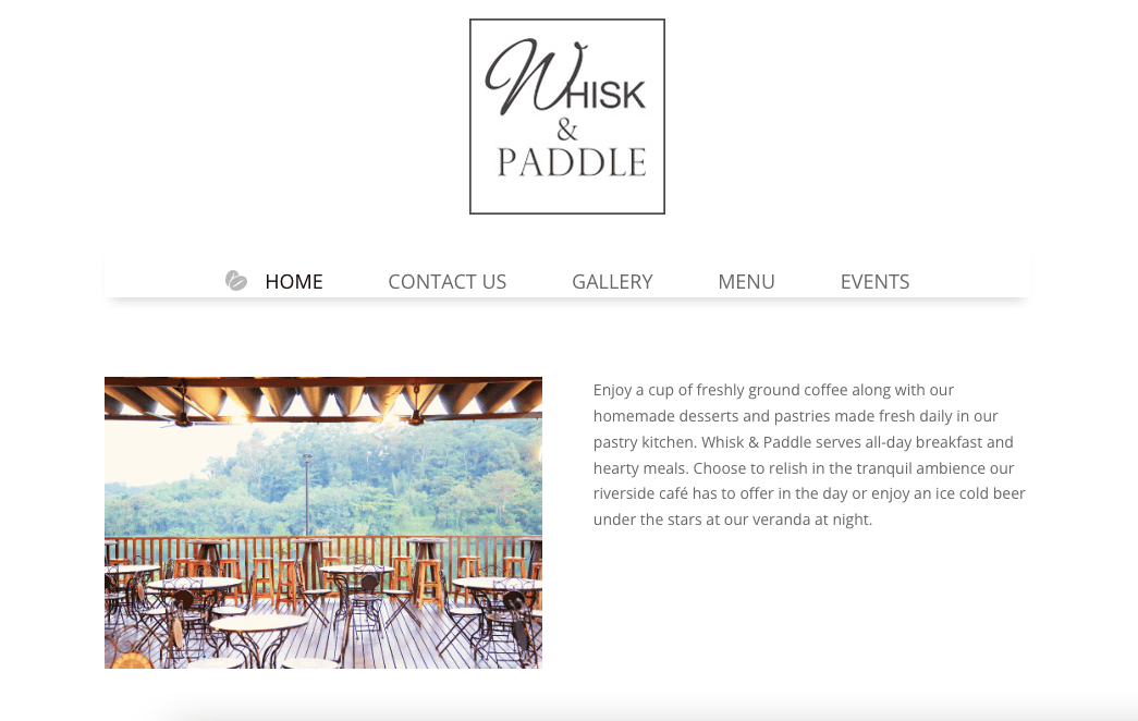 Whisk & Paddle Nice Outdoor Cafe Singapore