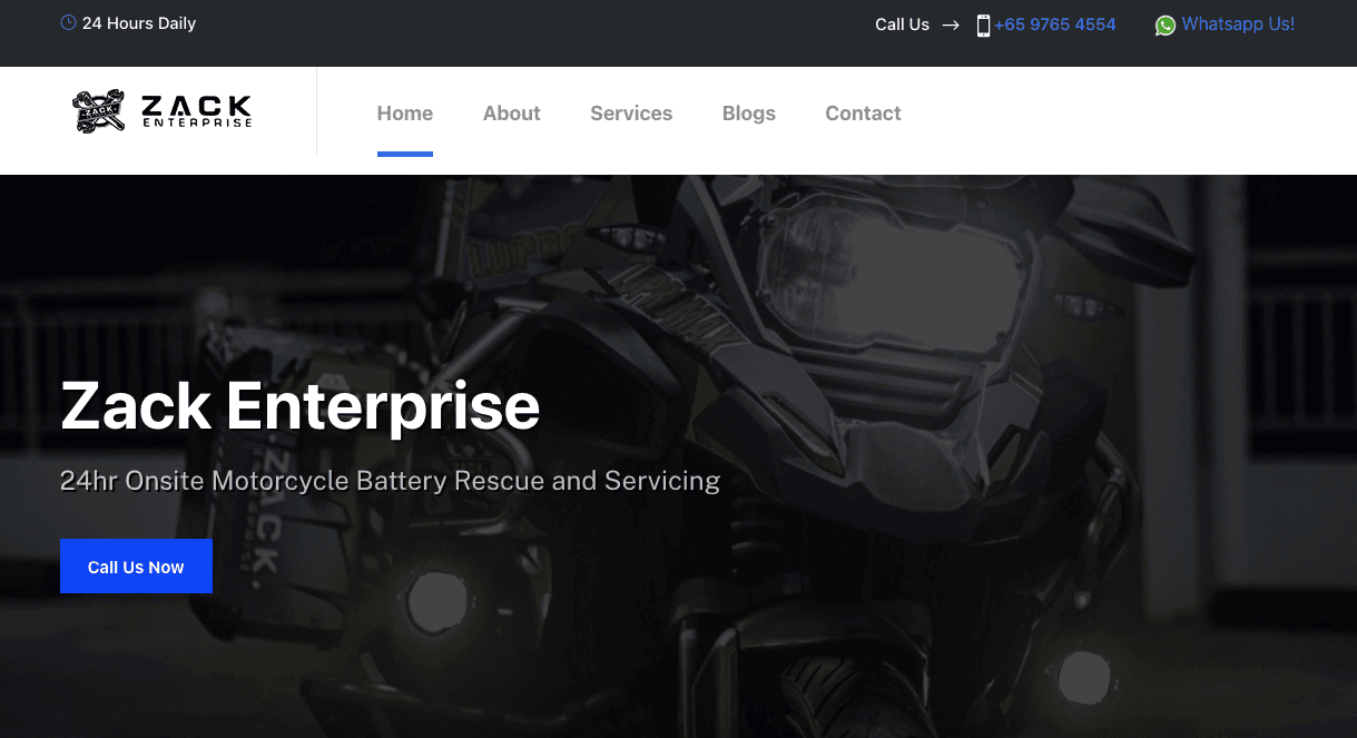 Zack Enterprise Motorcycle Shop Singapore