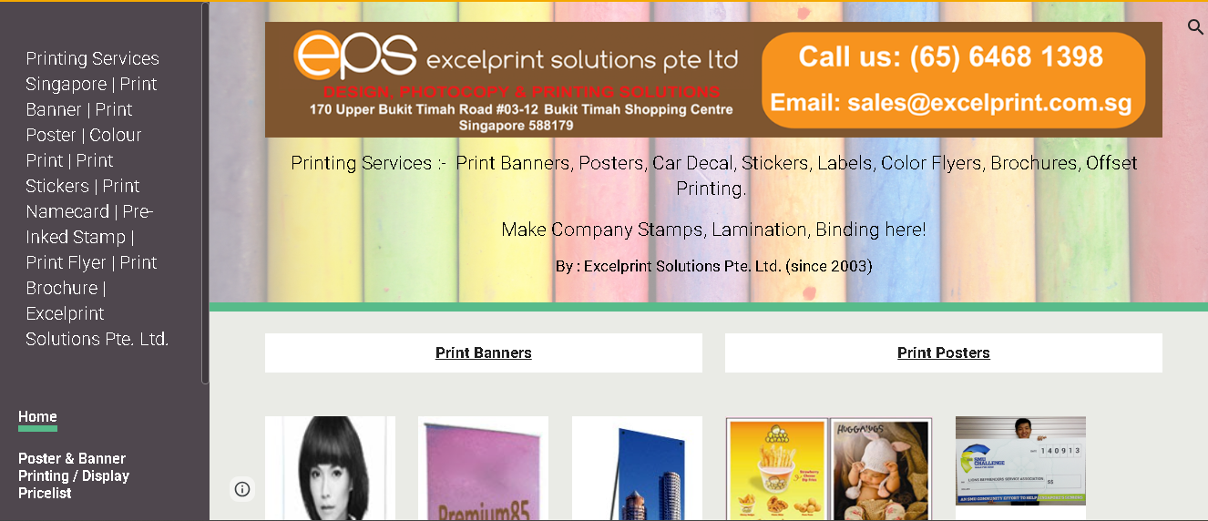 ExcelPrint Printing Shops In Singapore