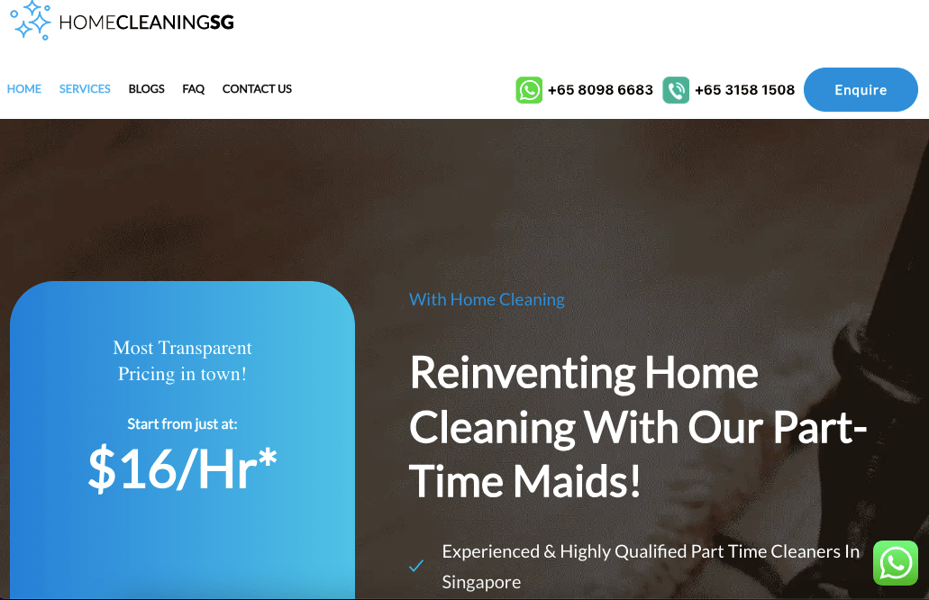 Home Cleaning SG Deep Cleaning Services Singapore