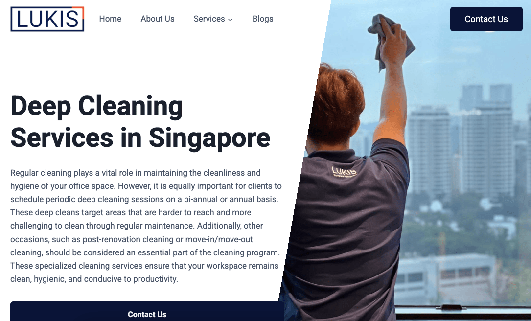 Lukis Pte Ltd Singapore Deep Cleaning Services