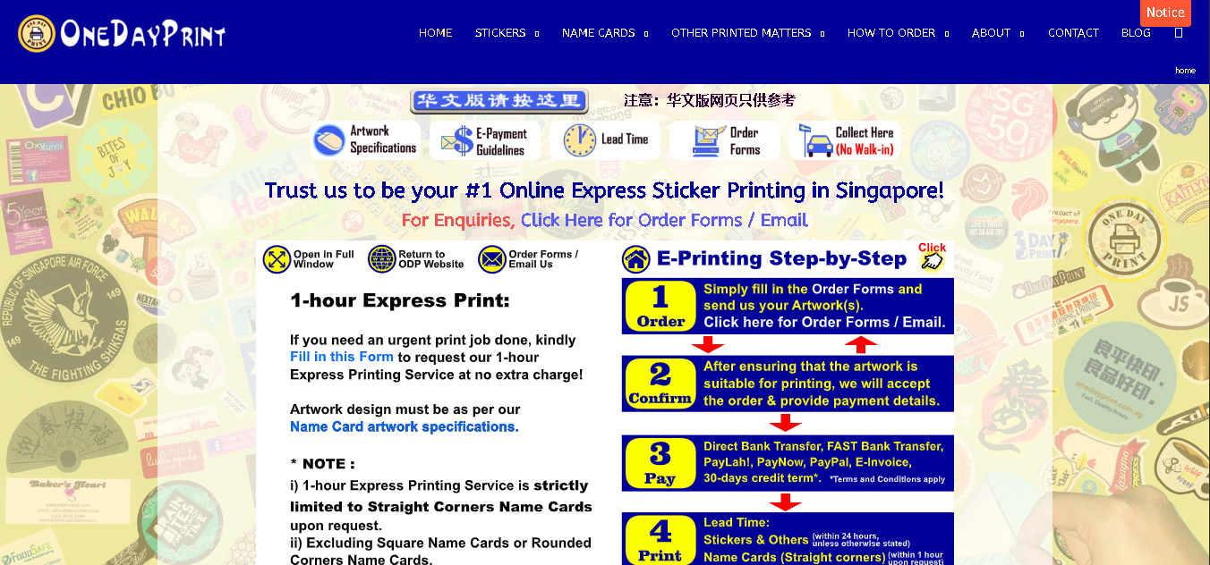 OneDayPrint Printing Shop Singapore