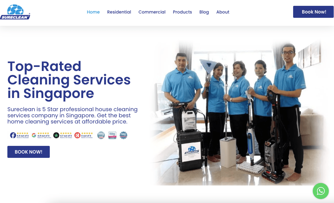 Sureclean Professional Deep Cleaning Services Singapore