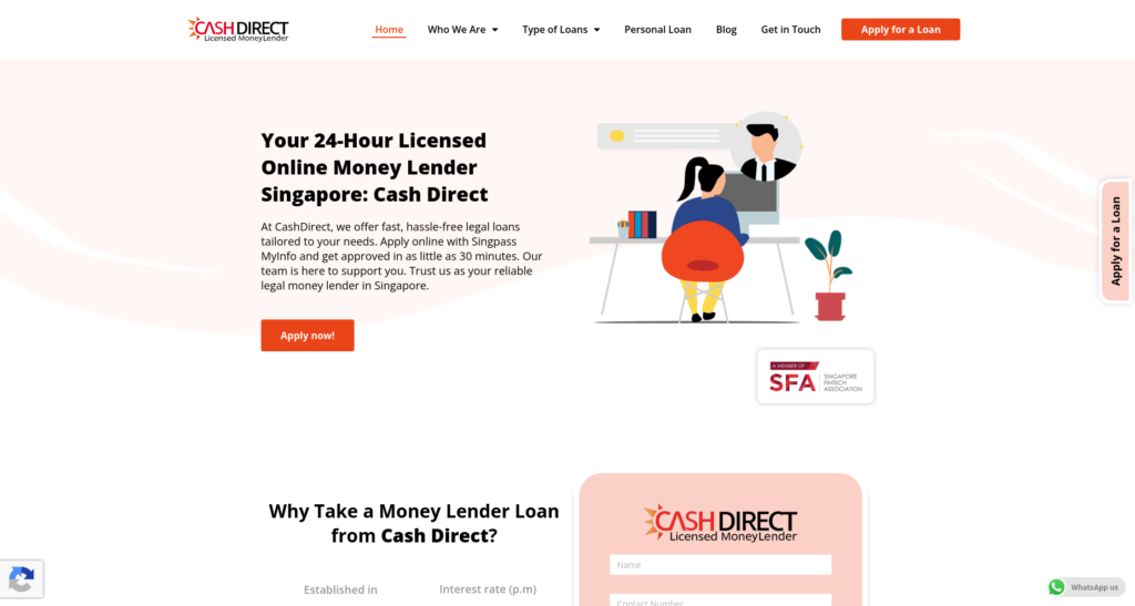 Cash Direct Licensed Moneylender Singapore