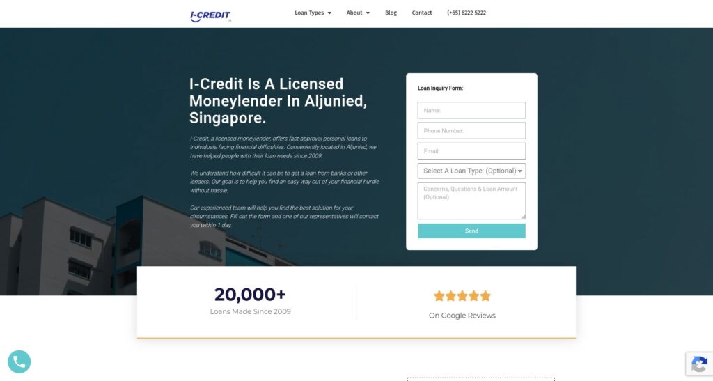 i-Credit Licensed Money Lender Singapore