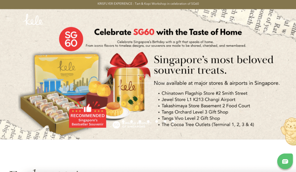 Kele @ Chinatown Top Pineapple Tarts Singapore