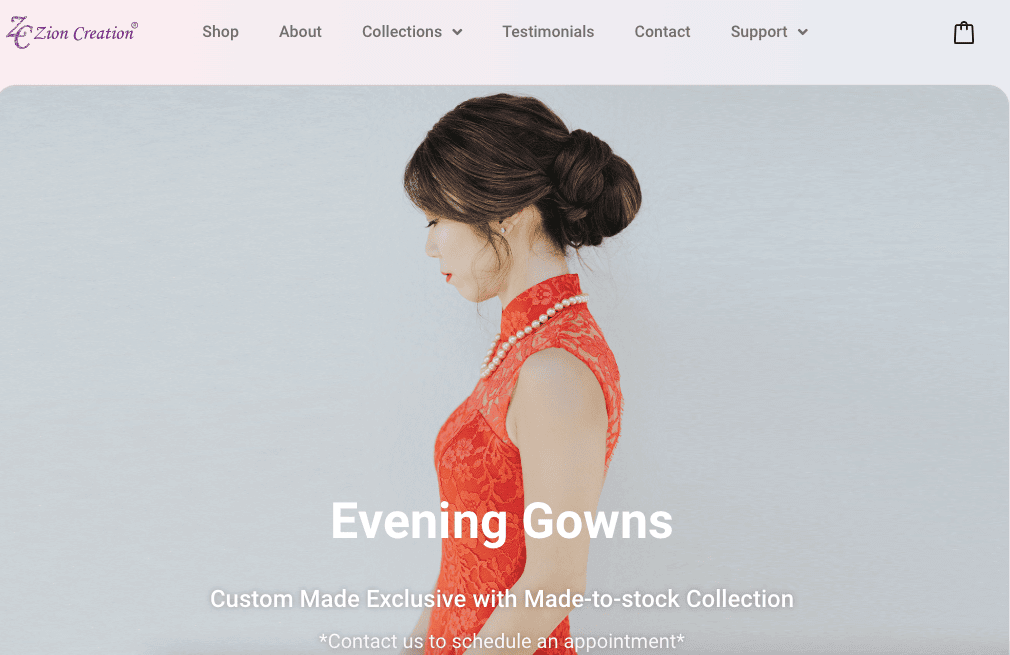 Zion Creation Cheongsam In Singapore