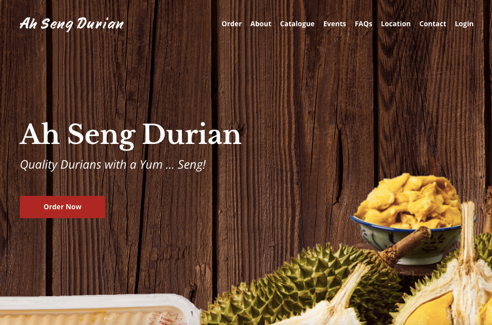 Ah Seng Durian Singapore