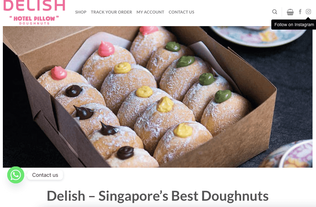 Delish Hotel Pillow Doughnuts Singapore