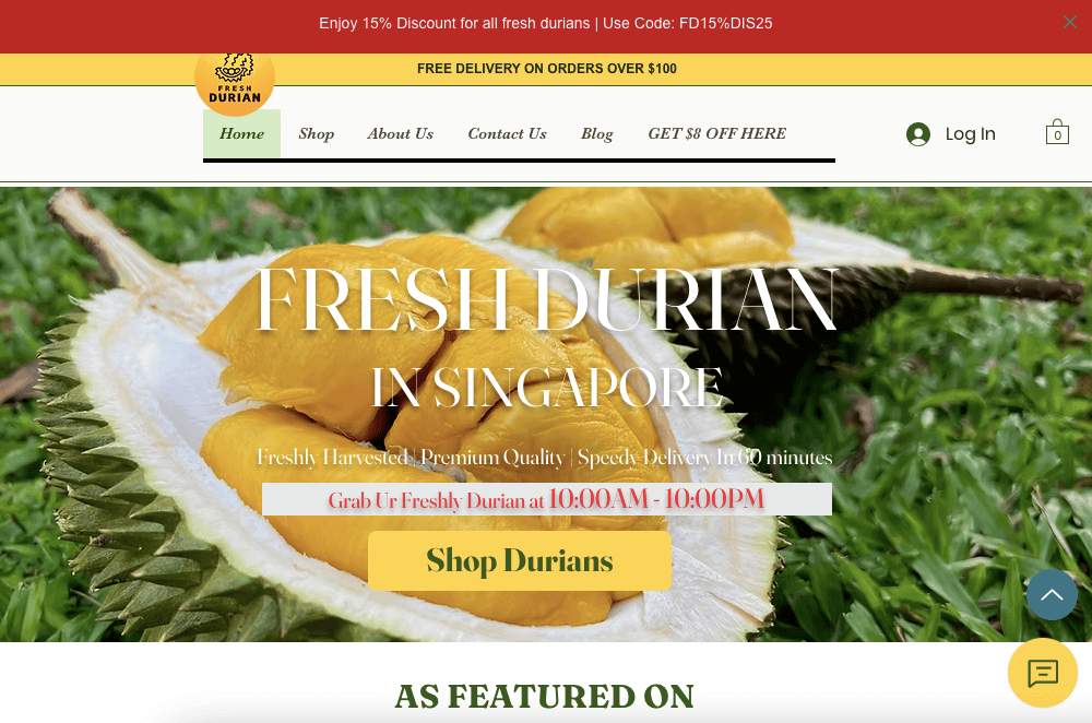 Fresh Durian In Singapore