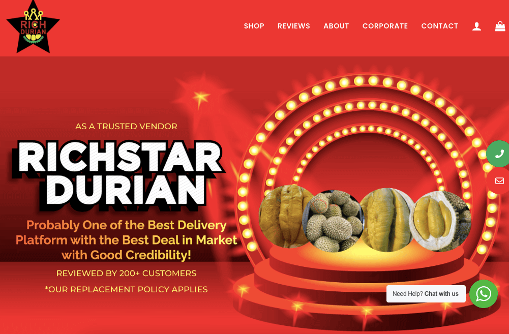 Rich Star Durian Singapore