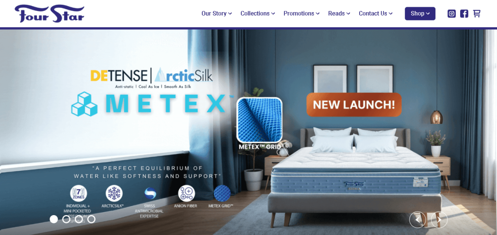 Four Star Mattress & Furniture Singapore For Storage Bed Frames