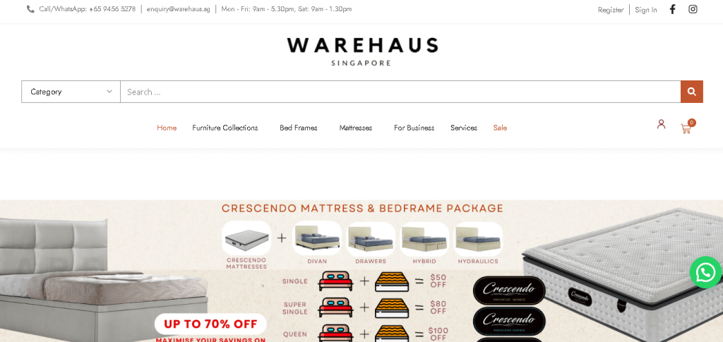 Warehaus Storage Bed Frames Singapore