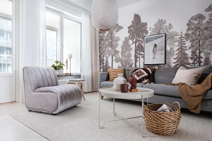 Craft Axis Living Room Wallpaper Singapore