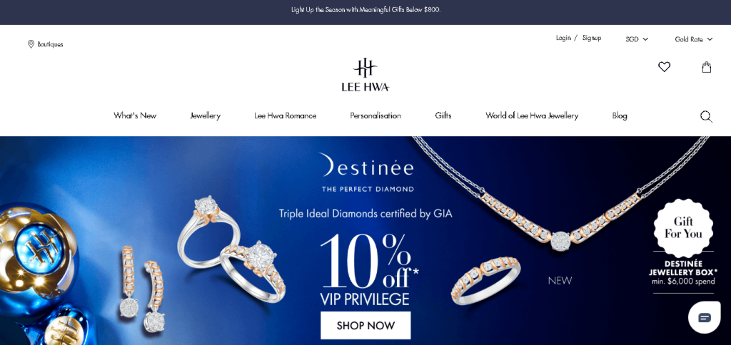 Lee Hwa Diamond Promenade For Jewellery In Singapore