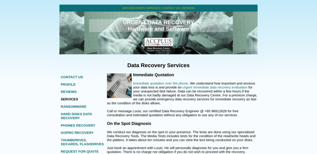 Accplus Best Data Recovery Singapore