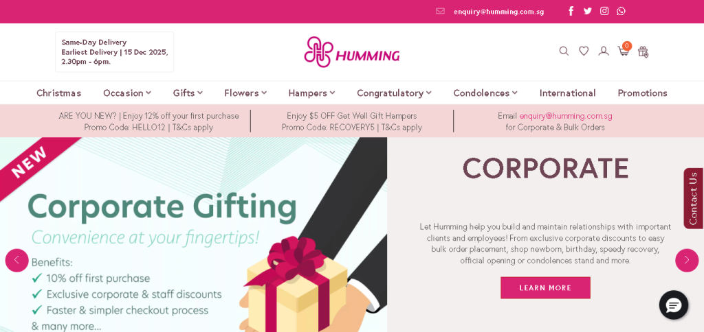 Humming Flowers & Gifts For Housewarming Singapore