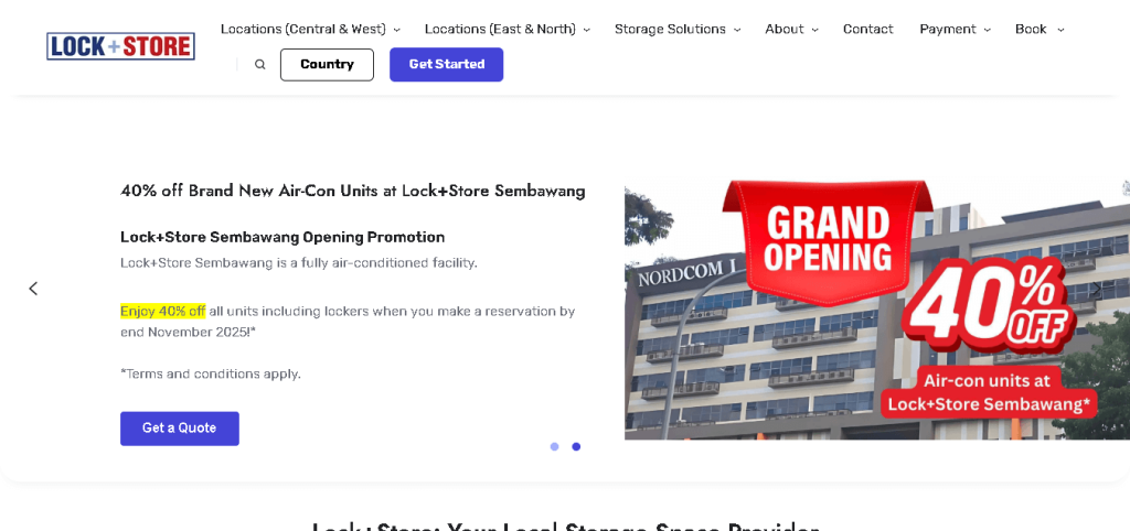 Lock+Store Storage Space Singapore
