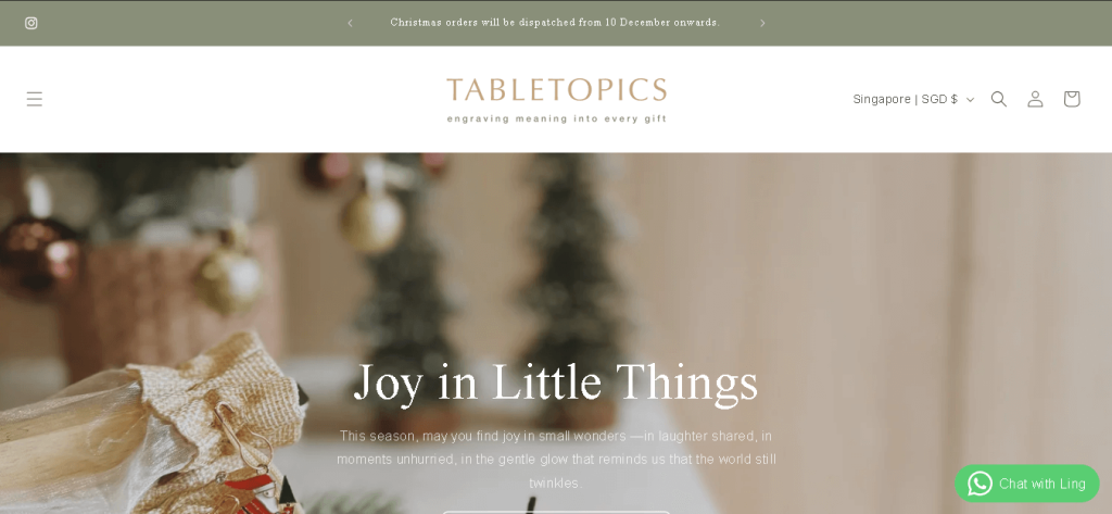 Tabletopics Best Housewarming Gift Singapore