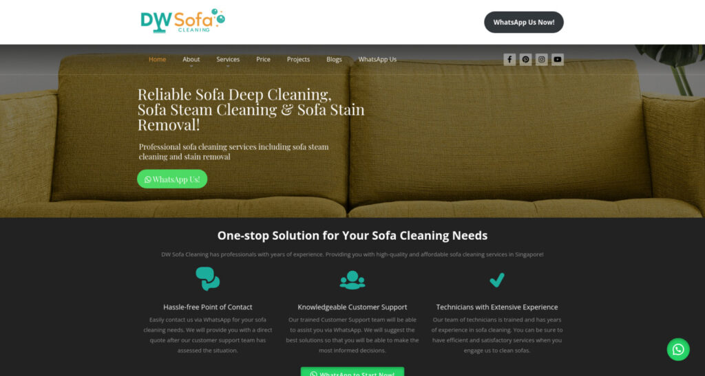 DW Sofa Cleaning Singapore