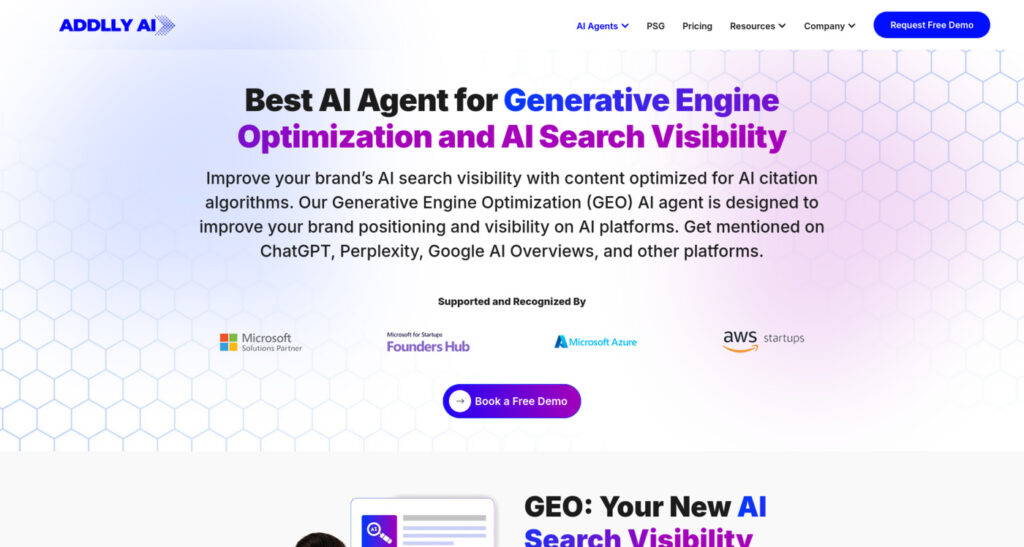 Addlly AI GEO Company Singapore