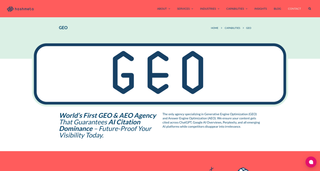 Hashmeta GEO Company Singapore
