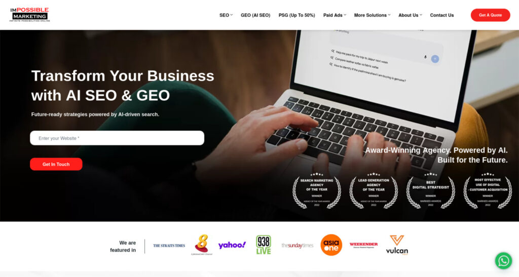 Impossible Marketing Best GEO Agency Singapore