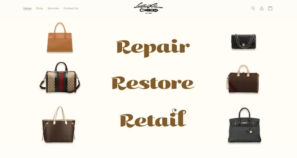 Leather Atrium Bag Restoration Singapore