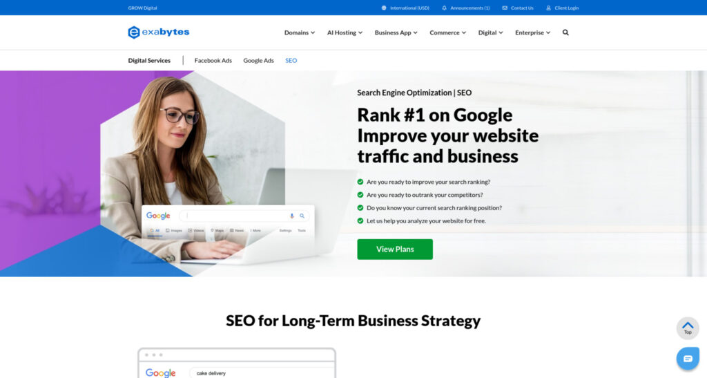 Exabytes Best SEO Agency Singapore