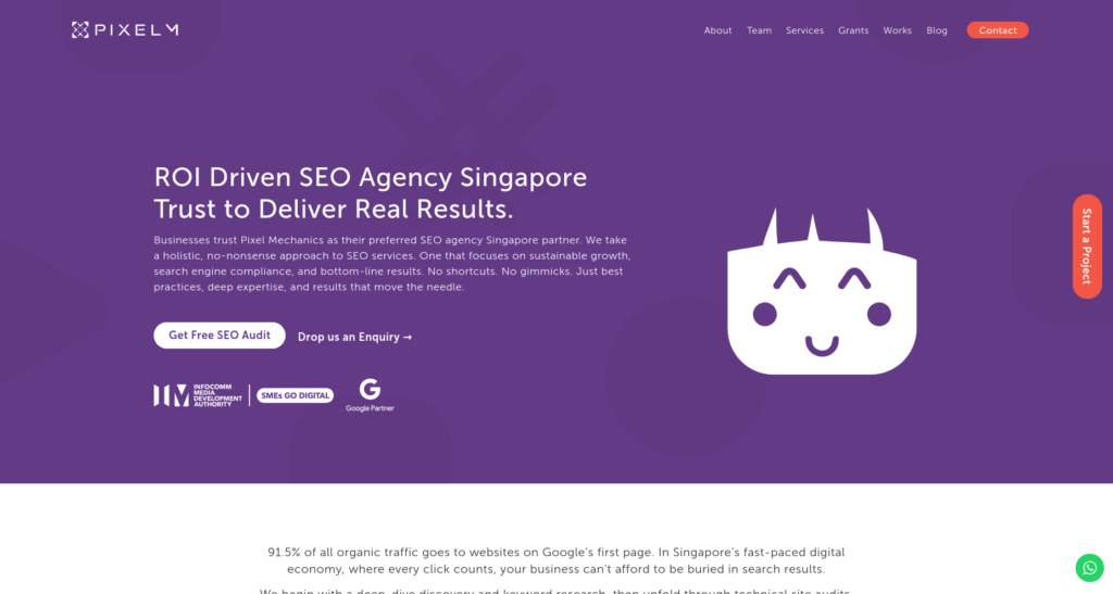 Pixel Mechanics SEO Company Singapore