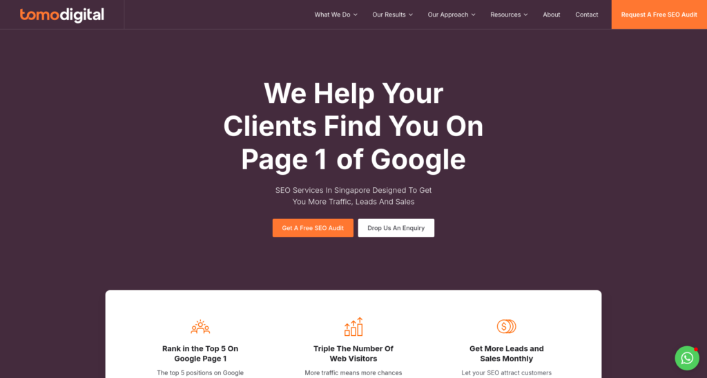Tomo Digital SEO Agency Singapore