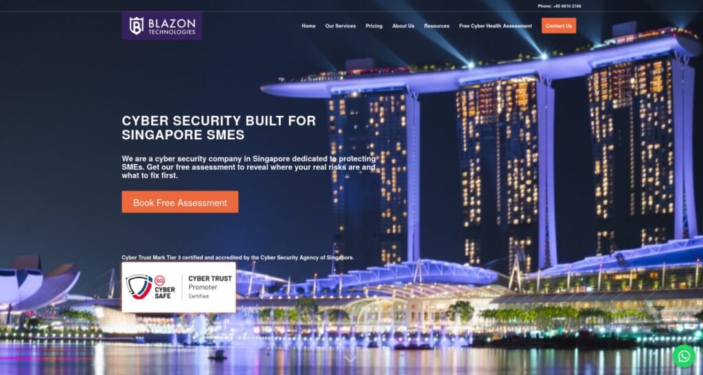 Blazon Technologies Cybersecurity Firm Singapore