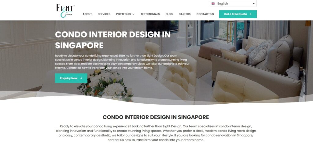 Eight Design Condo Interior Design Singapore