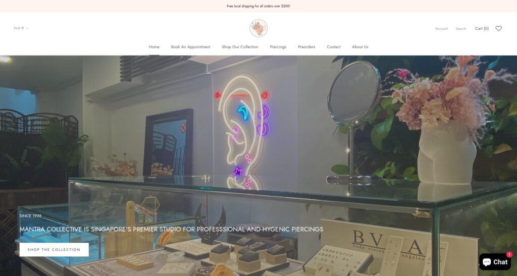 Mantra Fine Jewellery Piercing Studio Singapore