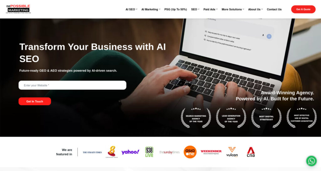 Impossible Marketing Best AI SEO Agency In Singapore